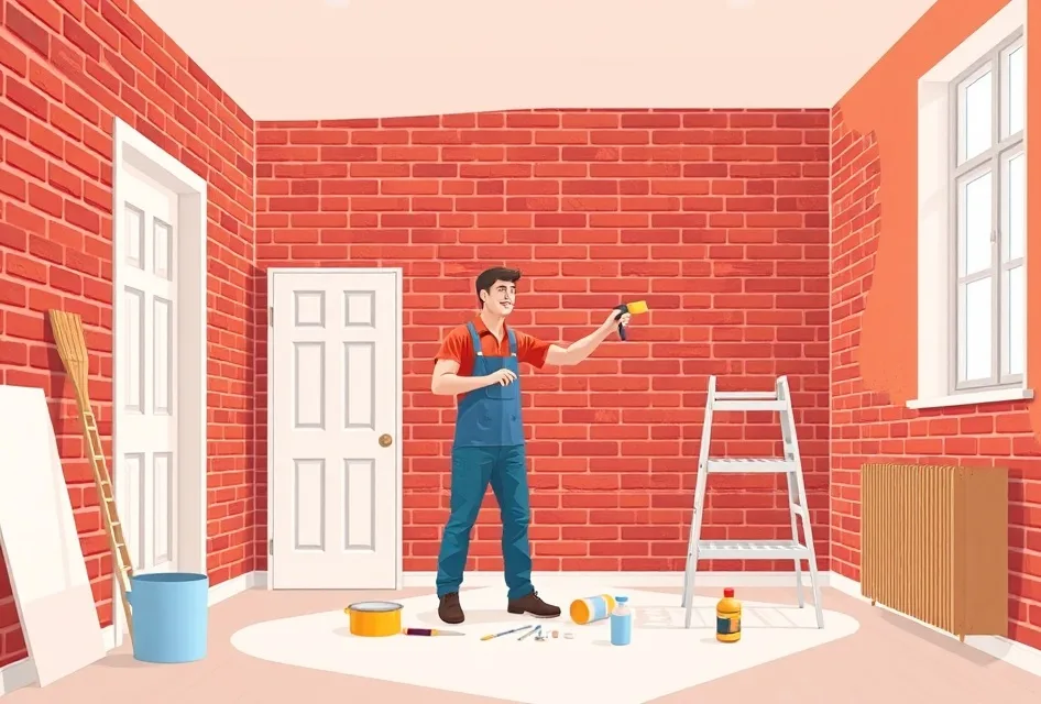 Intérieur rénové après travaux de peinture au Luc
